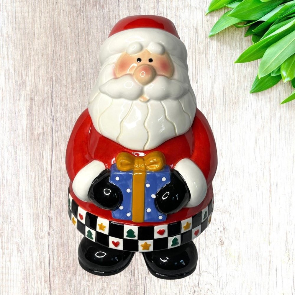 Home Accents 7.5 Inch Santa Holiday Cookie Jar